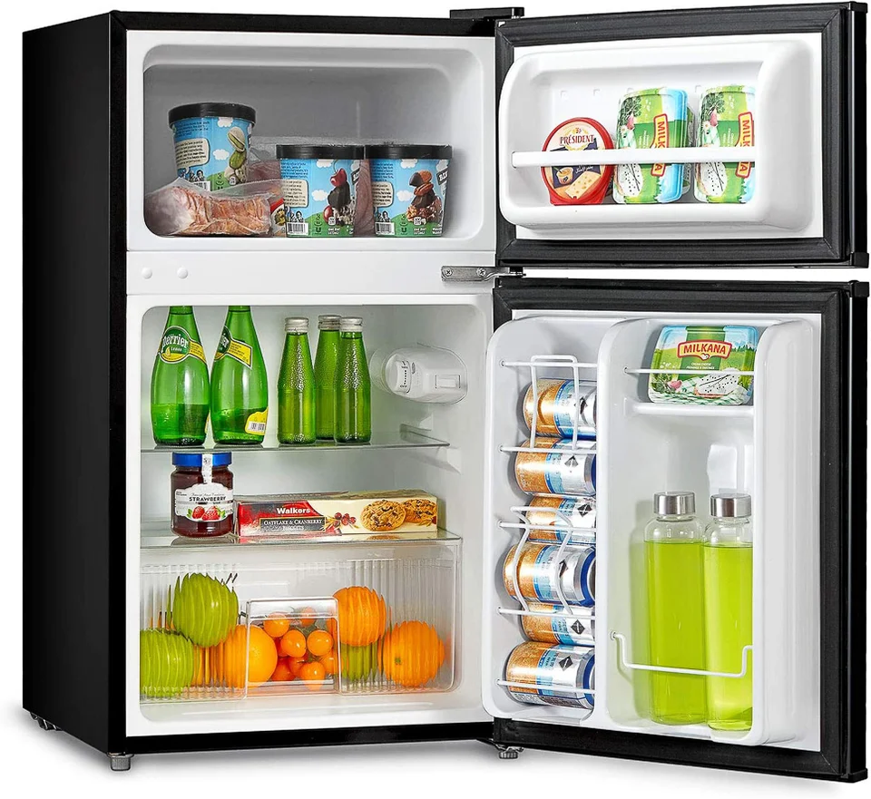 Best Mini Fridge for Truckers: Midea WHD-113FB1 Double Door Mini