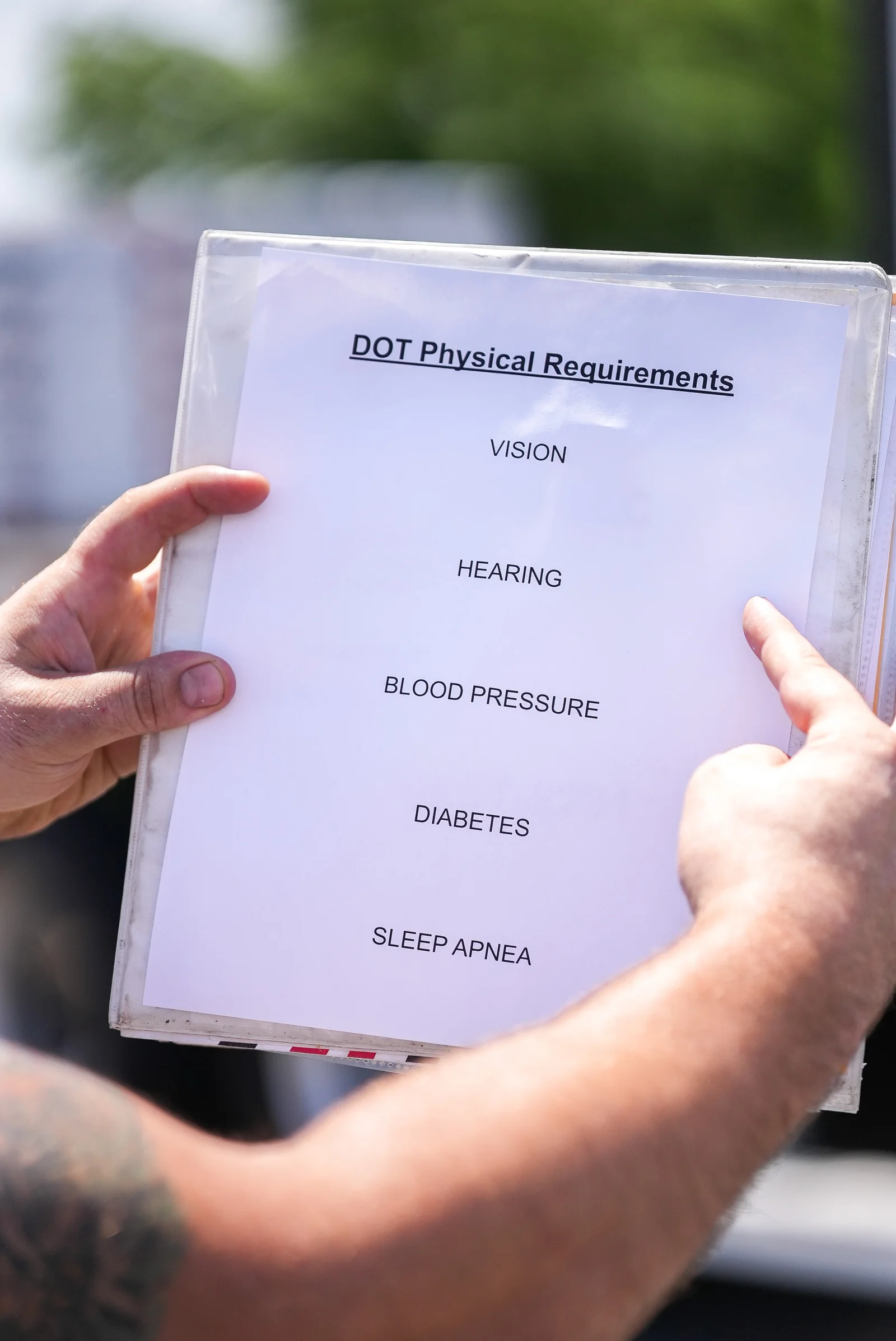 What are the DOT physical Requirements?