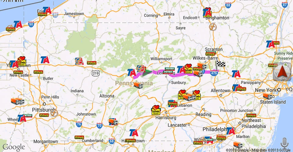 What are trucking gps apps?