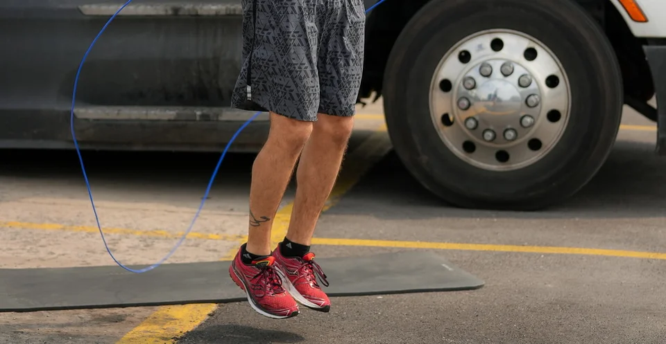 Truck Driver Exercise Equipment: Jumping rope