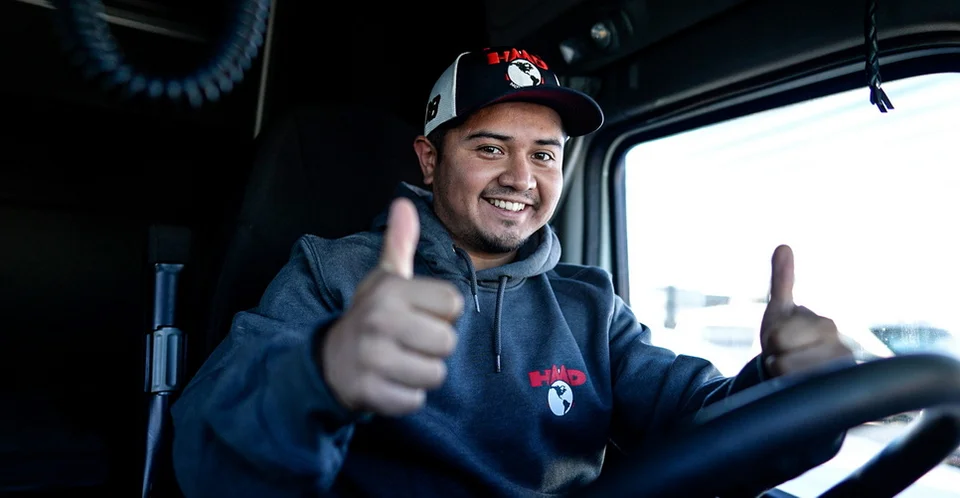 Happy Truck Driver