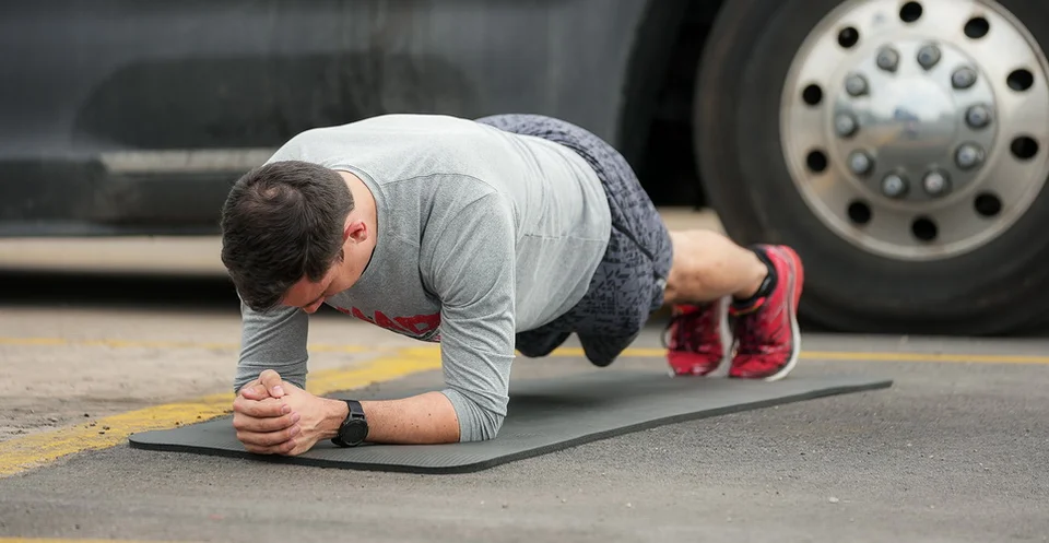Truck Driver Exercises: Plank