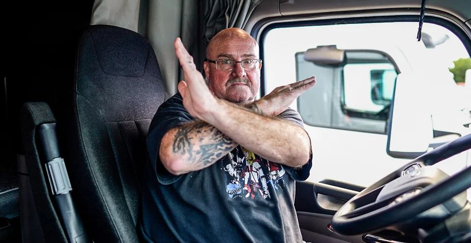 Truck Stop Etiquette: No Parking at Fuel Islands.