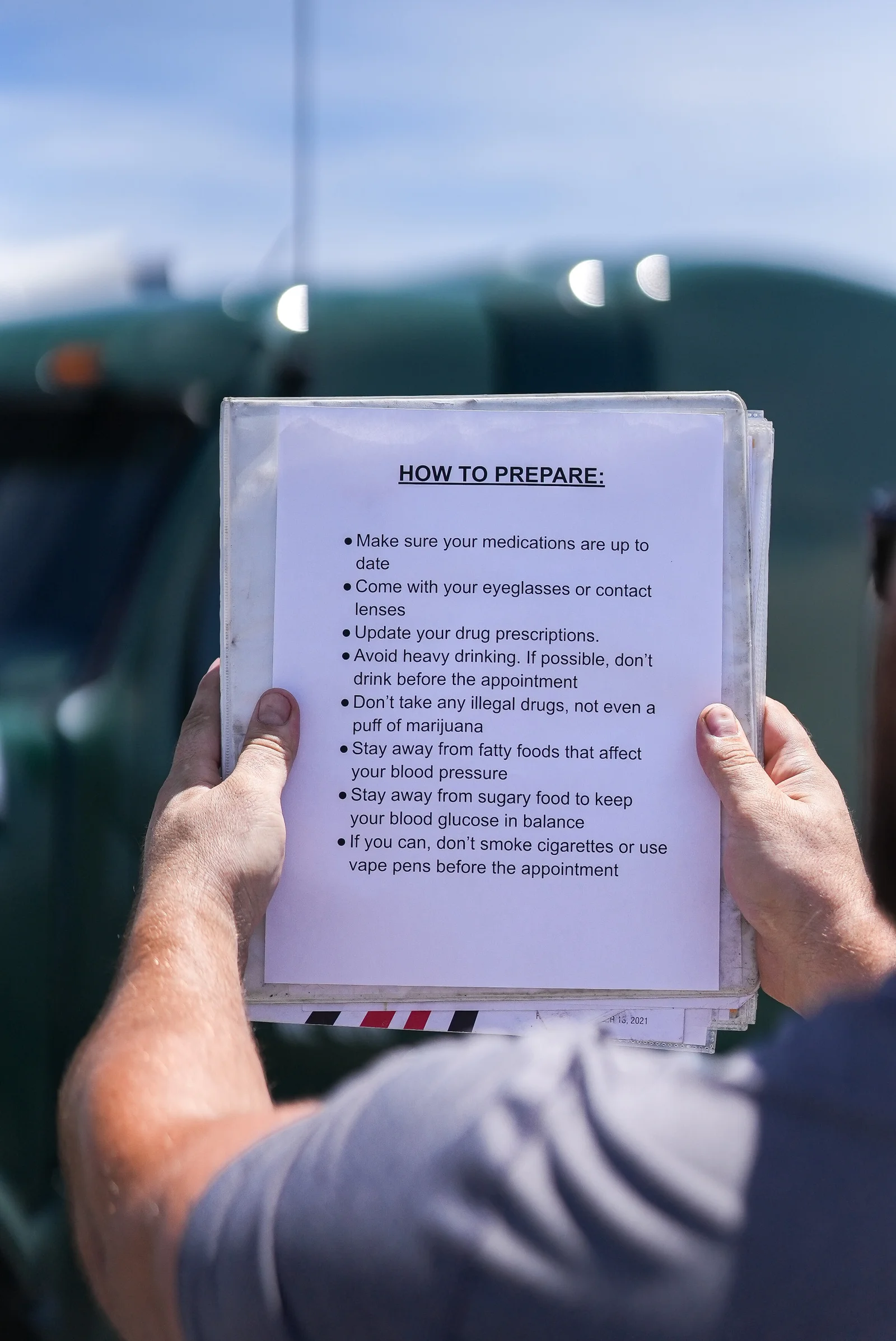 How to prepare for a DOT physical exam?